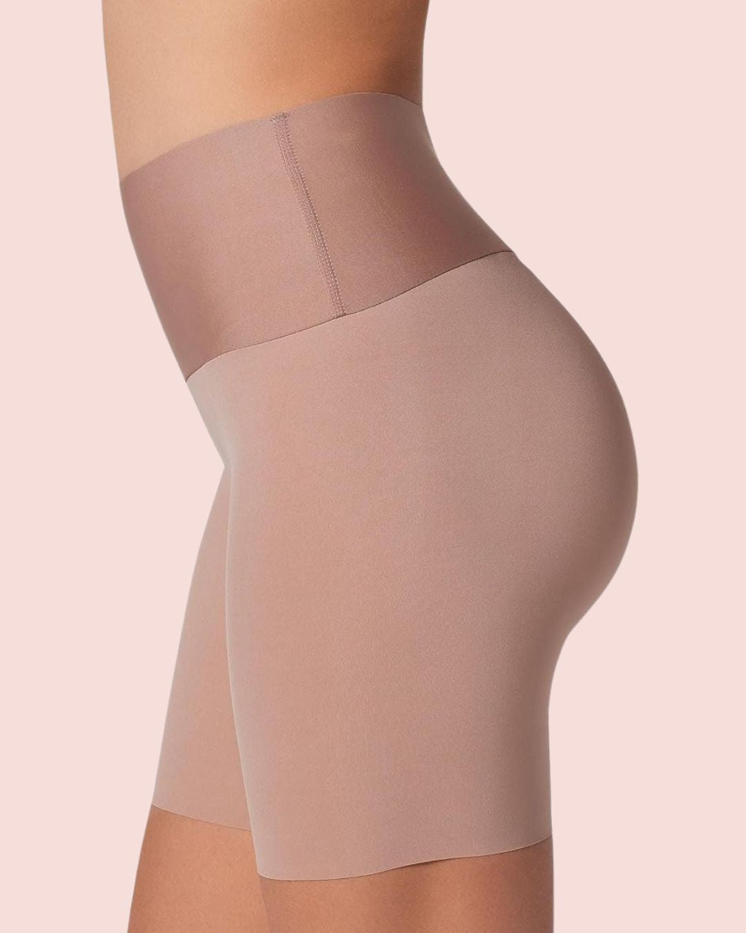 Stay-In-Place Seamless Shaper Short