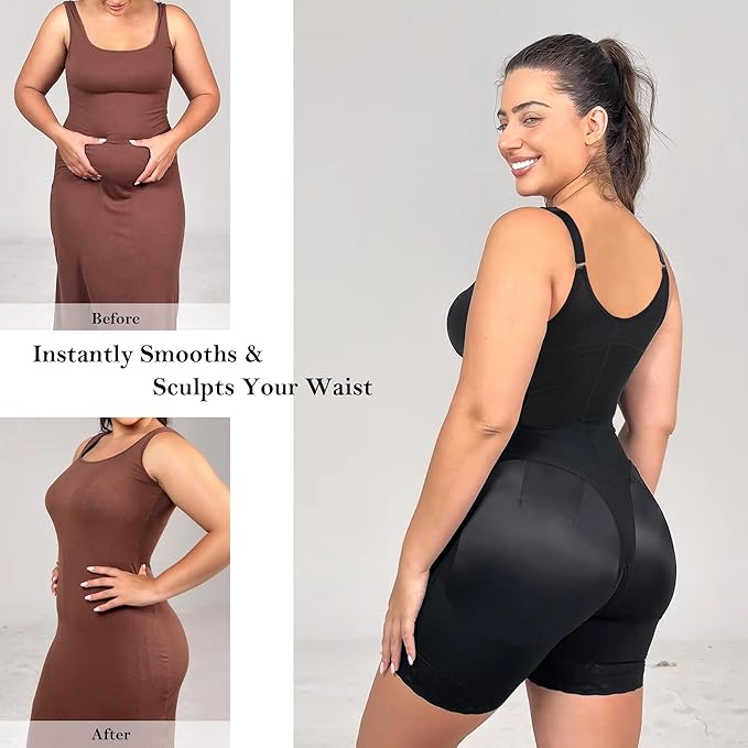 Body Shaper with Zipper Crotch