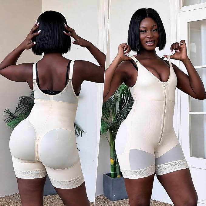Body Shaper with Zipper Crotch