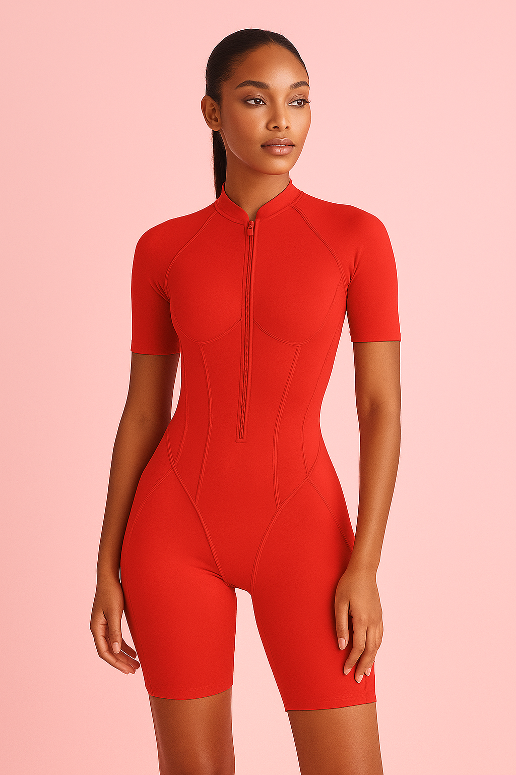 Seamless Hip-Lifting Yoga Bodysuit