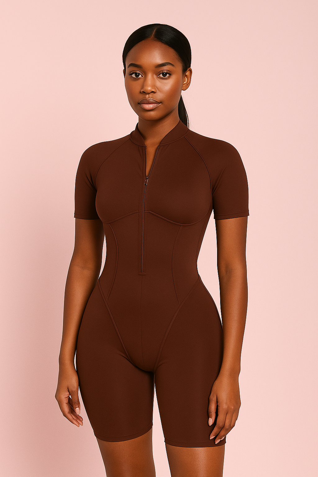 Seamless Hip-Lifting Yoga Bodysuit