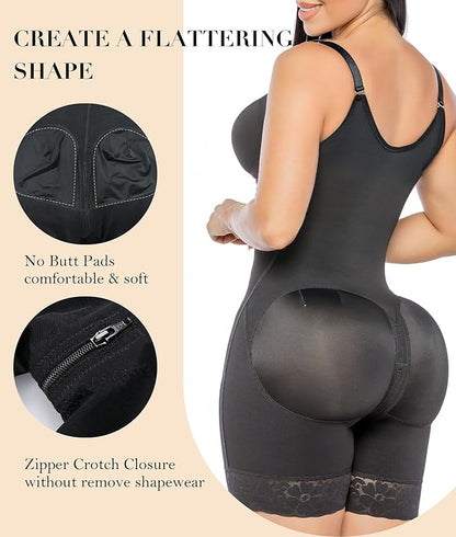 Body Shaper with Zipper Crotch