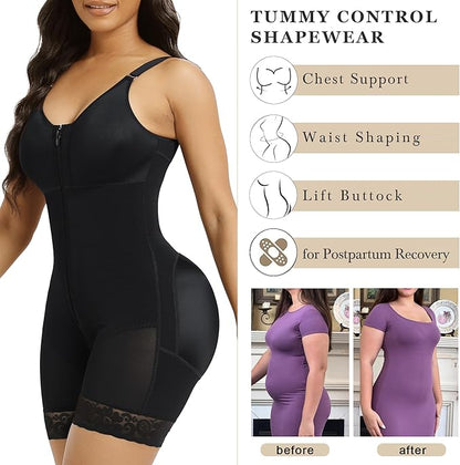 Body Shaper with Zipper Crotch